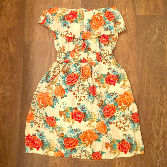 (Poetry brand) Beautiful floral dress w/ pockets