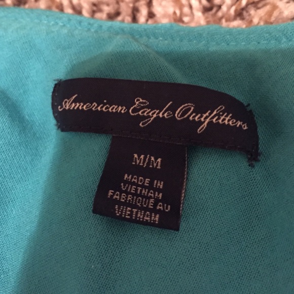 One shouldered top teal top - Picture 3 of 3