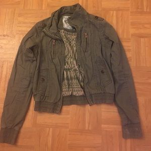 Military green jacket
