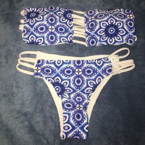 Strapless swimsuit size medium