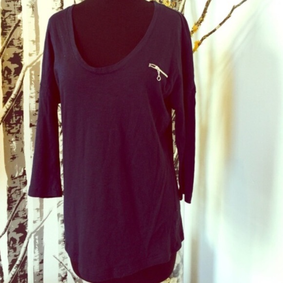 ❗️SOLD GAP Navy Zipper Top - Picture 2 of 3