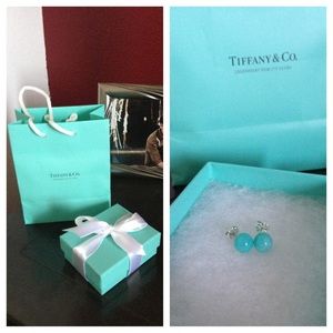 Real Tiffany's Tiffany Blue Stud Earrings.