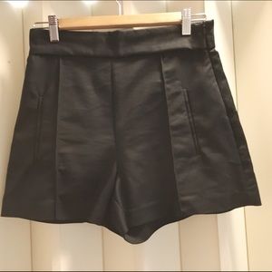 Zara Black High-Waisted Shorts