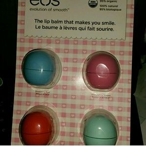 Yummy eos lip balm set!!