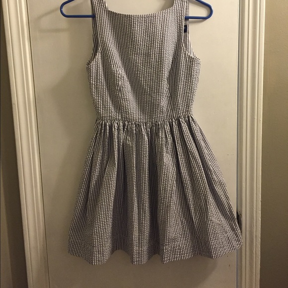 American Apparel Seersucker Button Back Dress