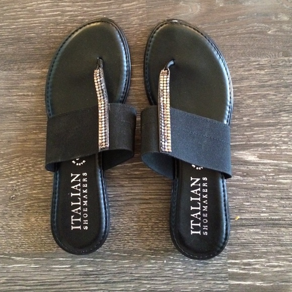 NWOT black dress sandals