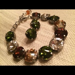 Swarovski Crystal Elements Bracelet and Earrings