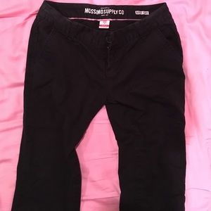 black boot cut pants