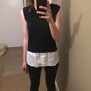 BCBGMaxAzria Tops - bcbgmaxazria black & white sleeveless top BCBGMaxAzria Tops - bcbgmaxazria black & white sleeveless top