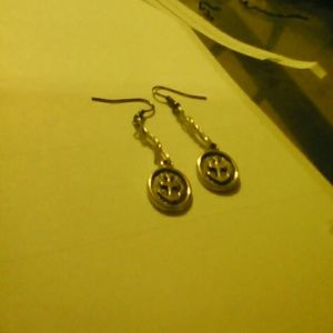 Framed Anchor Earrings