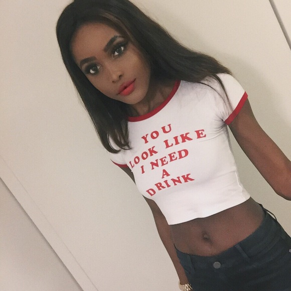 NWT - Omighty - "You Look Like I Need A Drink" Top