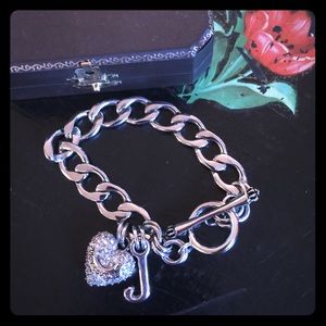 Original Juicy Couture stainless charm bracelet