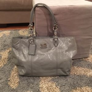 Grey coach handbag