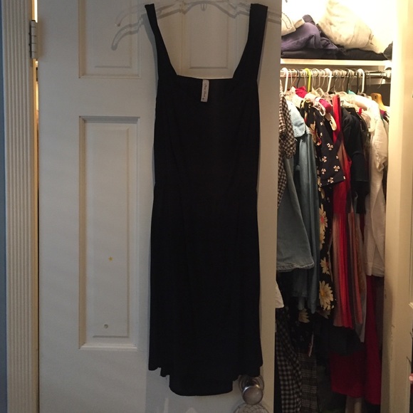 Little black dress with exposed back