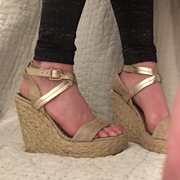 BCBG wedge heels
