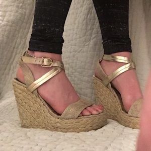 BCBG wedge heels