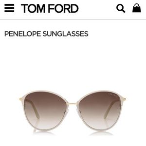 Penelope Tom Ford Sunglasses in Pale Gold