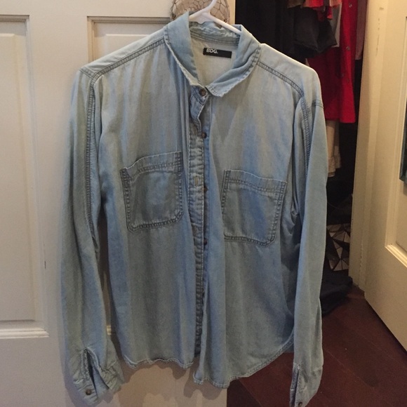 Never worn denim button down