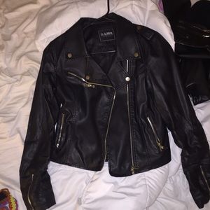 Moto leather jacket