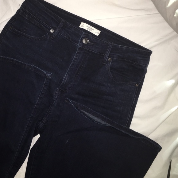 A&F dark wash bell bottoms