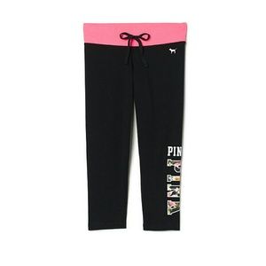 ***SOLD***NWT PINK VS CAMPUS CROP LEGGING