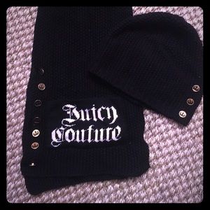Juicy couture scarf and hat set