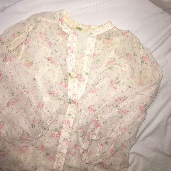 VINTAGE pink rose top