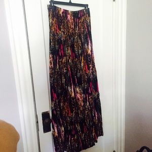 Strapless maxi dress