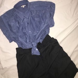 Vintage shorts & blouse set