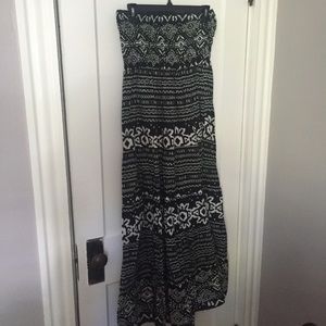 Strapless maxi dress