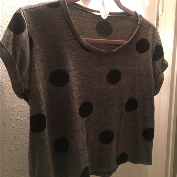 Polka dot crop top