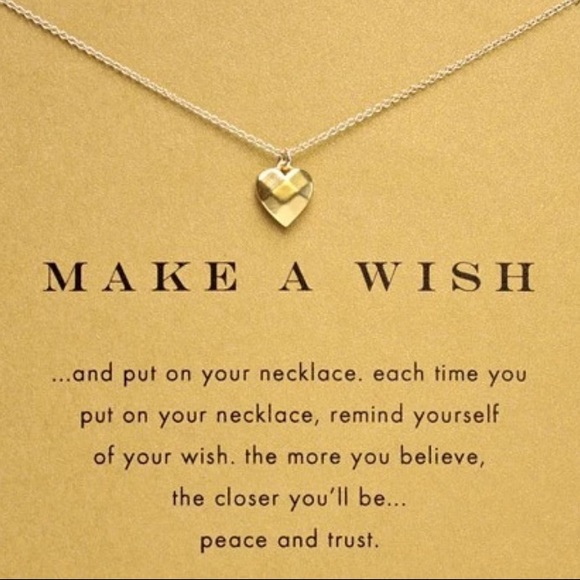 Make a Wish 14k Gold Plated Sexy Necklace 💕