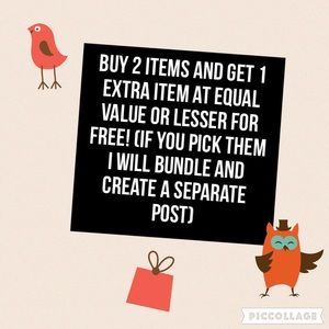 Buy two and get one :). Make offers!