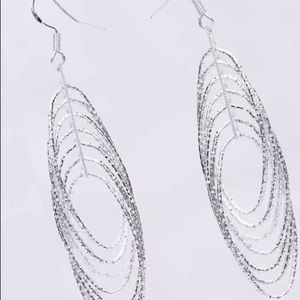 Silver dangle earrings