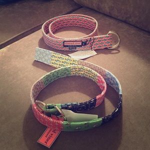 TWO Vineyard Vines Ribbon Belts