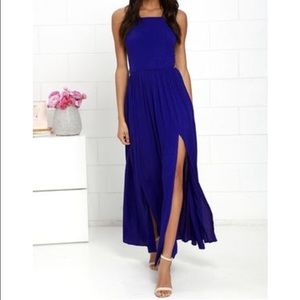 lulus Royal blue maxi dress