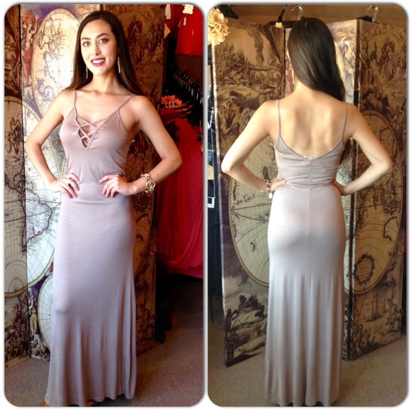Taupe Maxi Dress/Host Pick ๐SALE PRICE๐ - Picture 2 of 4