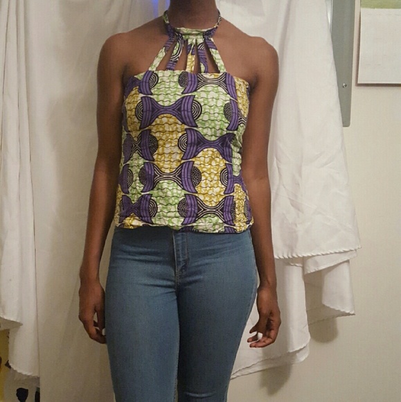 Tribal print halter top - Picture 1 of 3