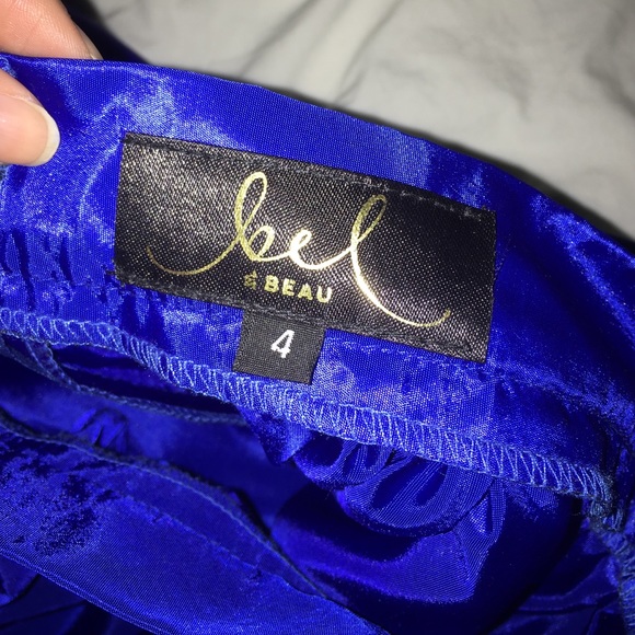 Bel & Beau royal blue skirtused Zara for exposure - Picture 3 of 4