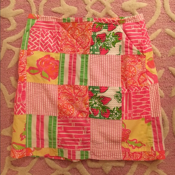 Lilly Pulitzer patch skirt