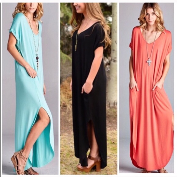 Nude Mocha Slouchy Oversized Maxi Dress - Picture 2 of 3