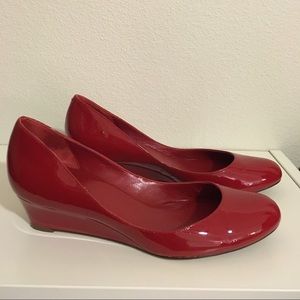 Practically New Cole Haan Patent Leather Wedges