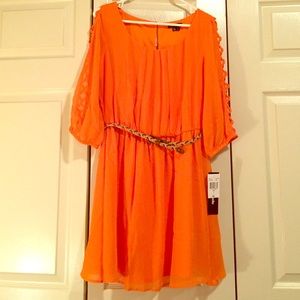 My Michelle size L orange dress
