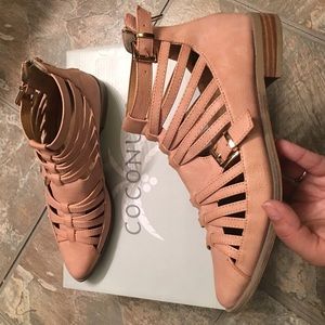 Coconuts by Matisse Blush Pink Strapped booties