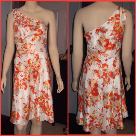 Tahari One Shoulder Dress