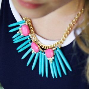 Multi Colored Statement Necklace