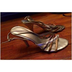 Silver small heel