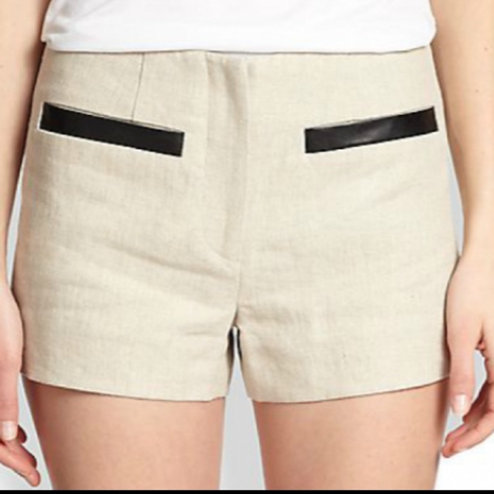 L'Agence linen shorts