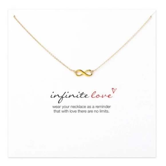 Infinity Love Silver Tone Necklace 💋