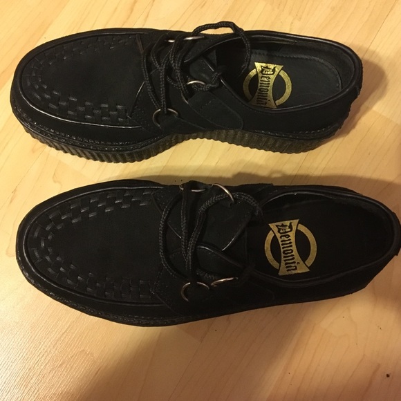 Creeper demonias, black suede